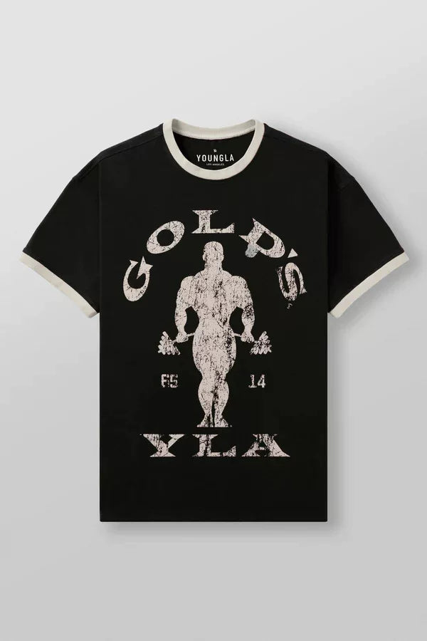 YOUNG LA American Trendy Brand Fitness Sports Short Sleeve Quick Drying Breathable Loose Large Mesh Trendy T-shirt Top for Men (7)