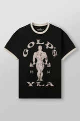 YOUNG LA American Trendy Brand Fitness Sports Short Sleeve Quick Drying Breathable Loose Large Mesh Trendy T-shirt Top for Men (7)