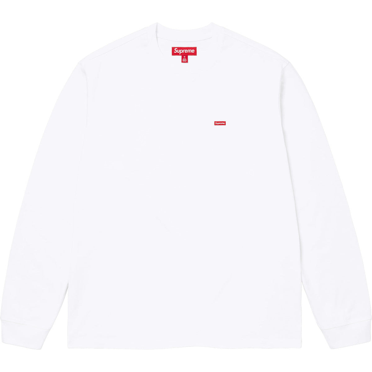 Supreme Small Box L/S Tee – White