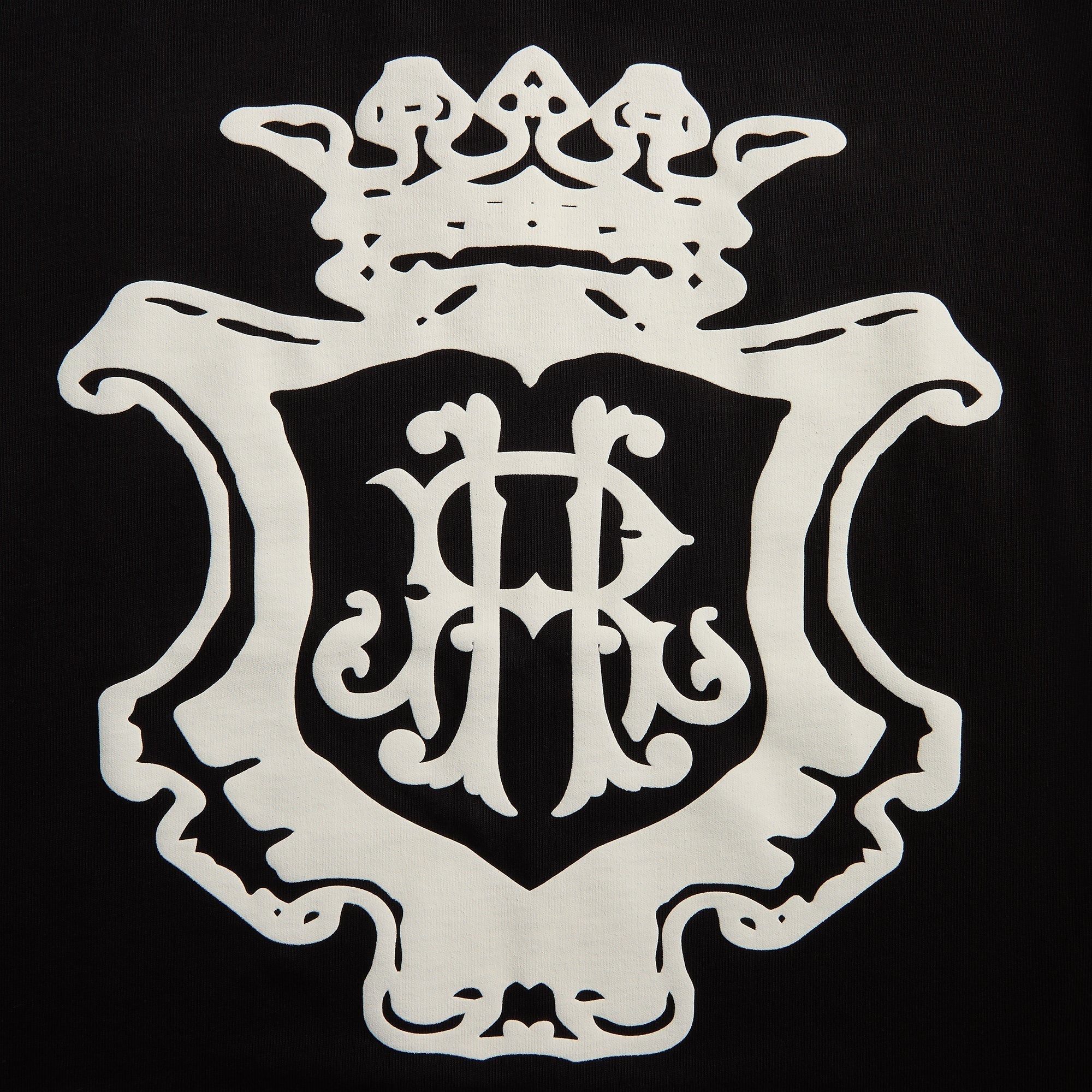 Rhude Oversized Chateau Crest Tee - Black / White