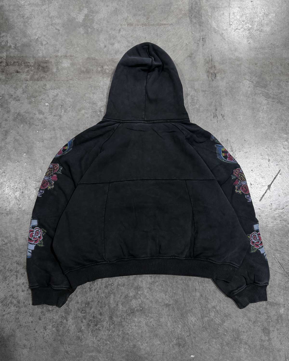 Righteous Risen King Zip Up Hoodie Black