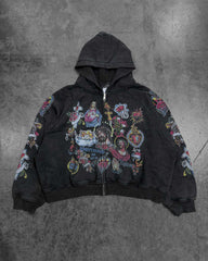 Righteous Risen King Zip Up Hoodie Black