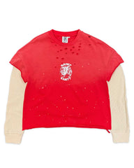 Saint Vanity Cutoff Thermal L/S Tee Red