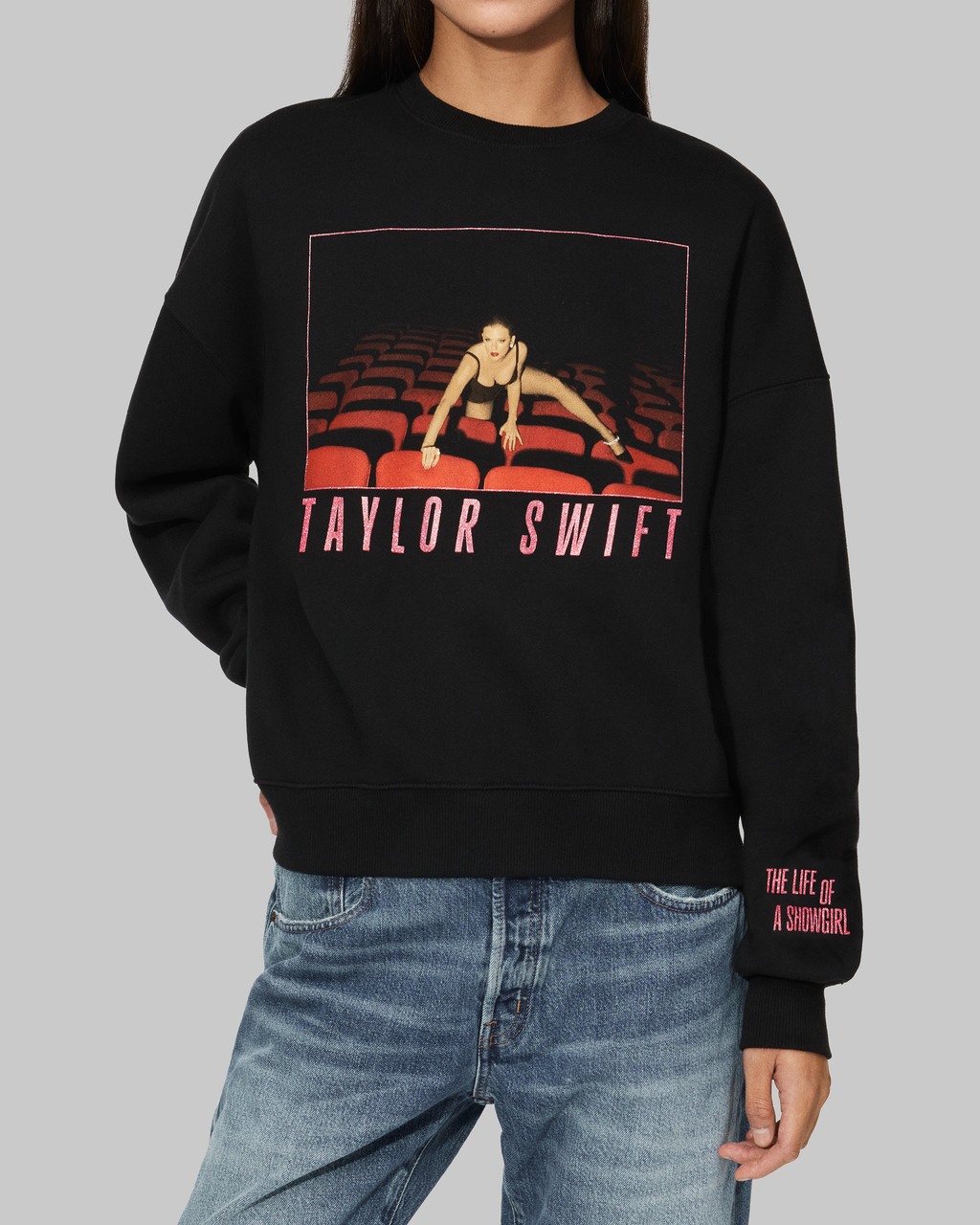 The Life of a Showgirl It's Frightening Black Crewneck Sweatshirt