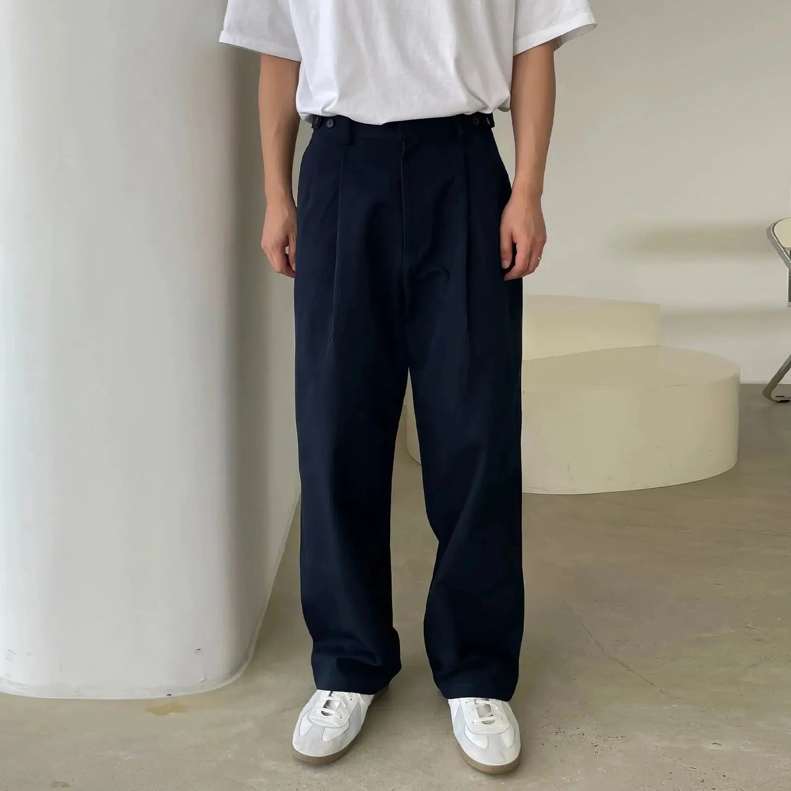 Wide Leg Suit Pants