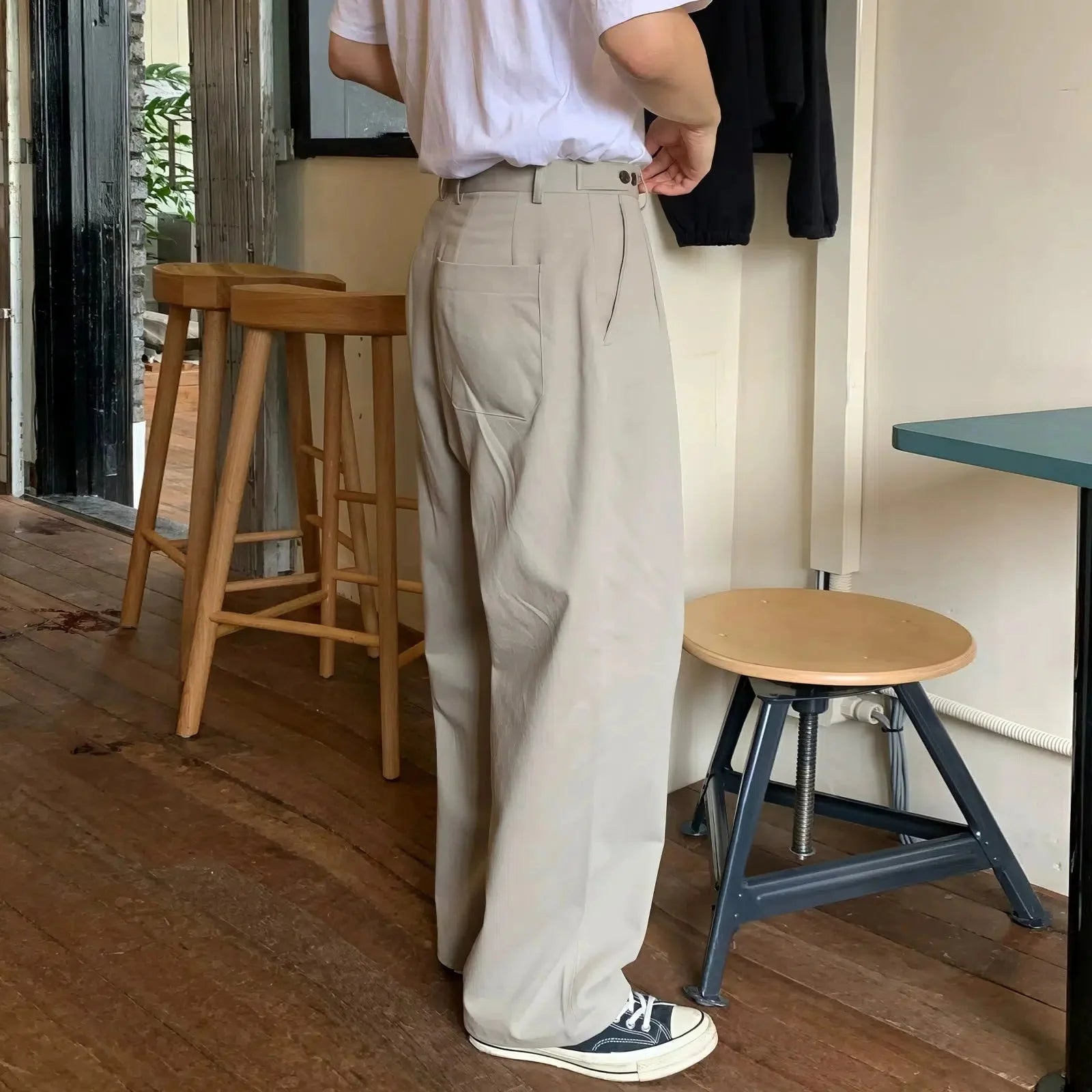 Wide Leg Suit Pants