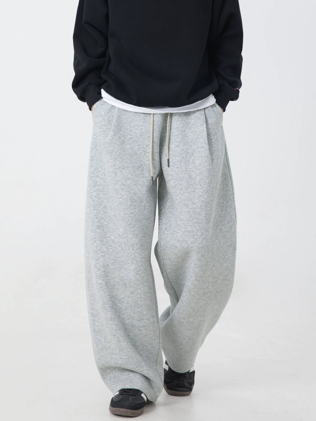 Heavyweight Wide-Leg Casual Sweatpants