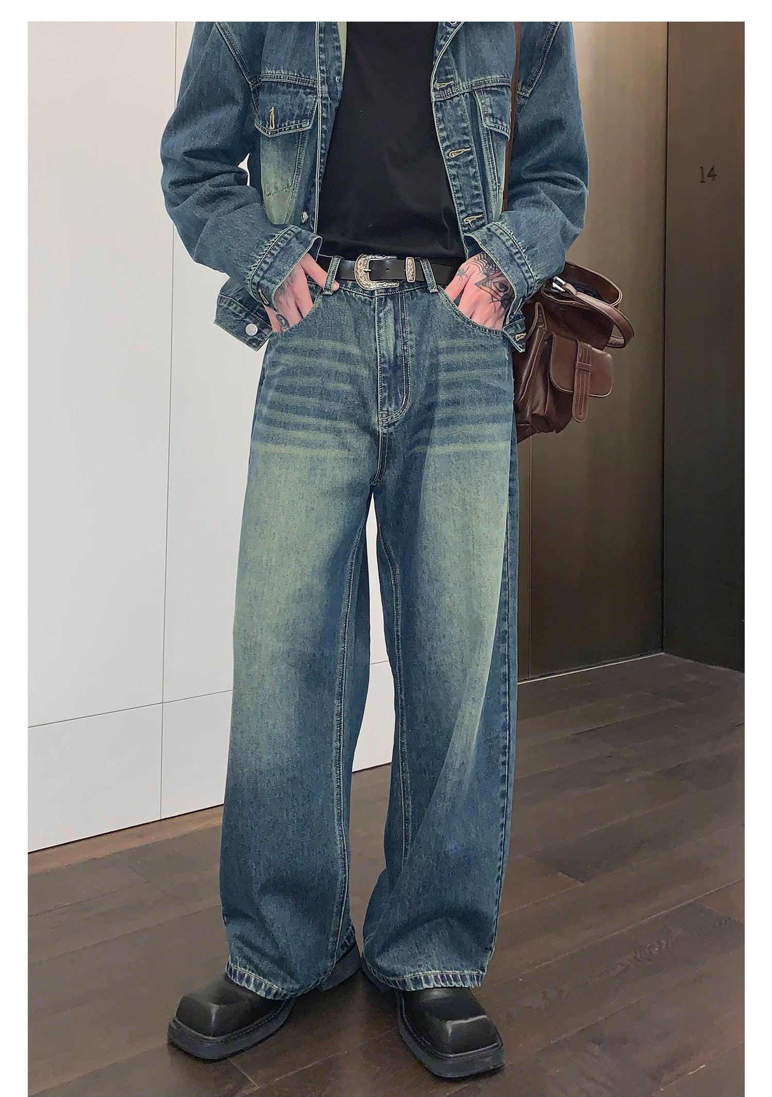 Wide-leg Retro Jeans