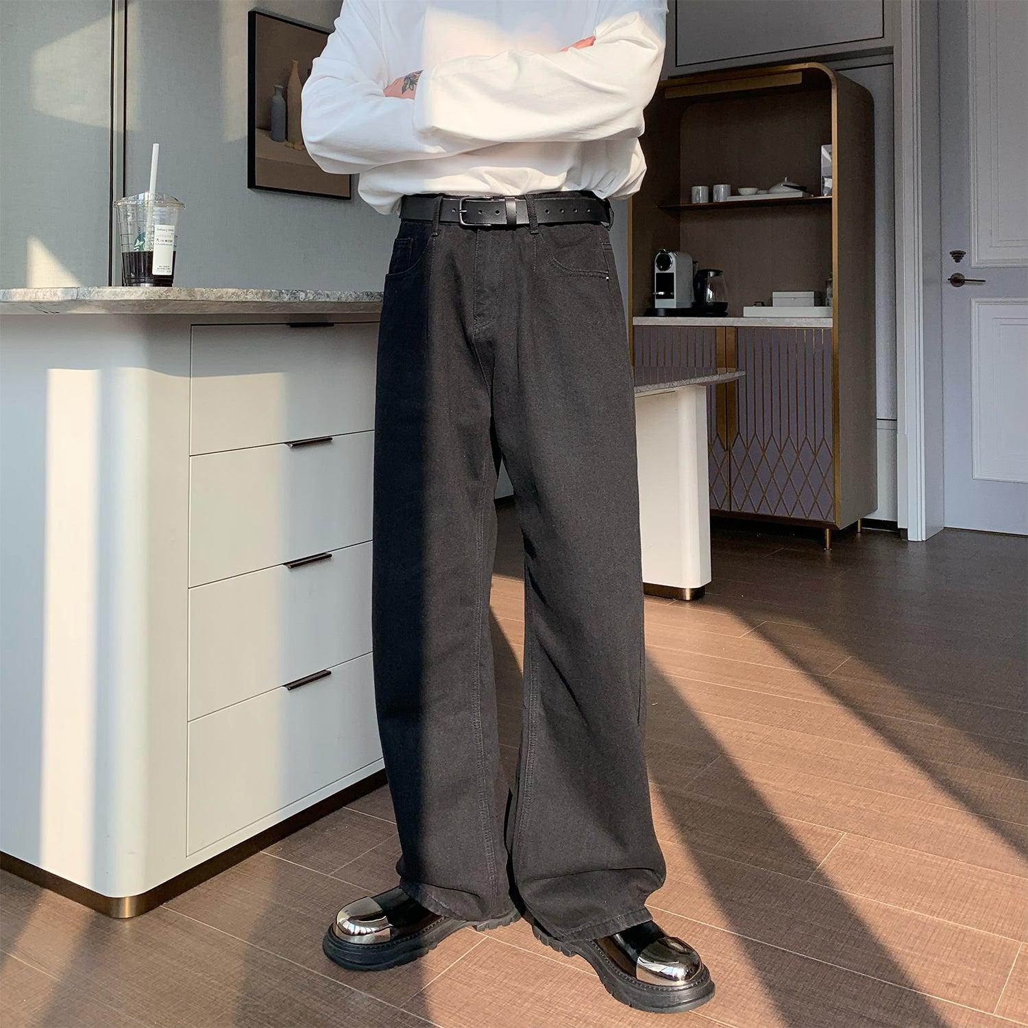 Wide-leg Straight-leg Jeans