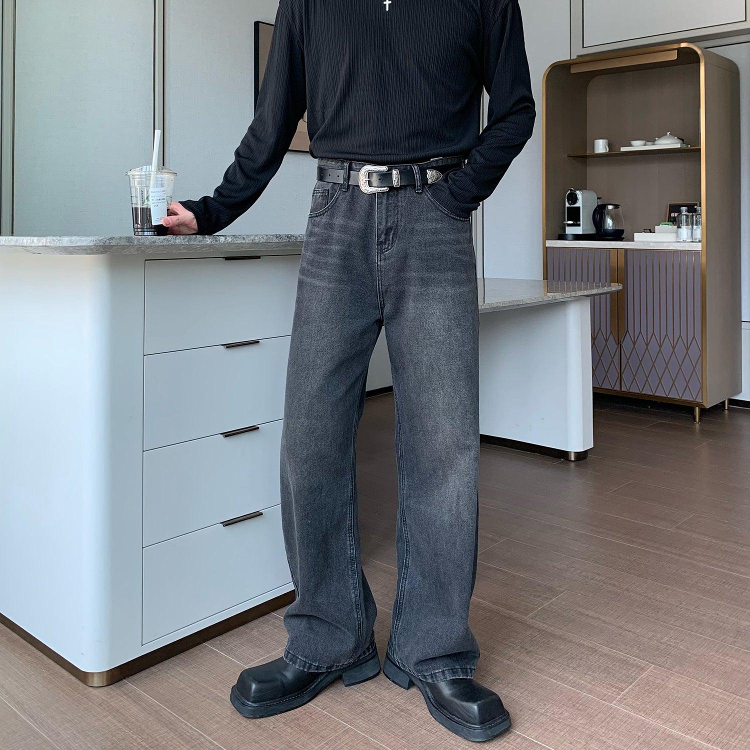 Black Straight Jeans