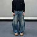 Wide-Leg Denim Pants