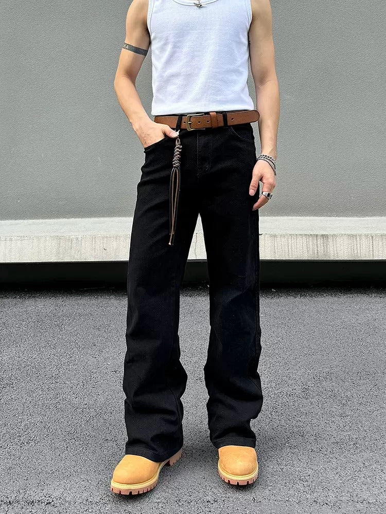 Black Straight-leg Jeans