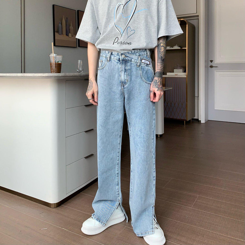 Irregular Design Jeans