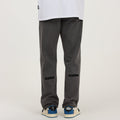 Embroidered Smoke Gray Jeans