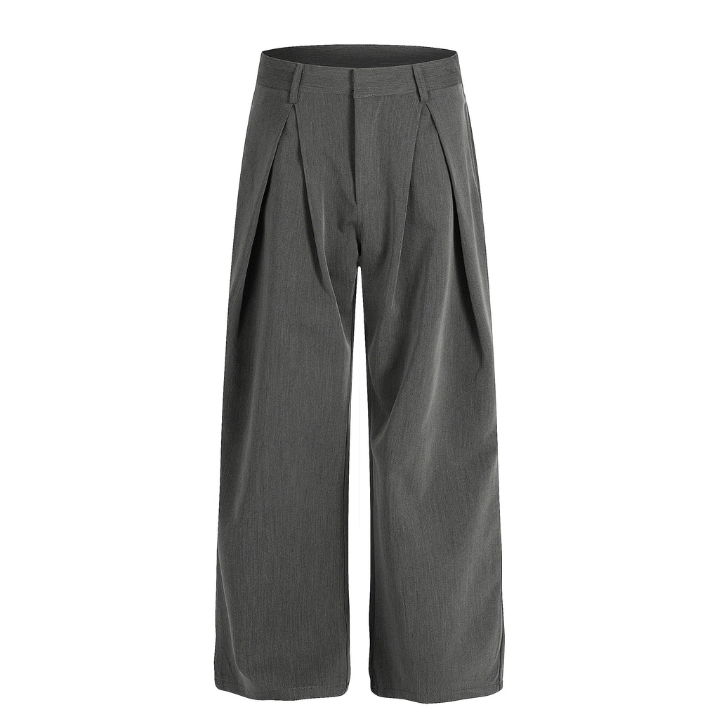 Pleated Wide-Leg A-Line Pants