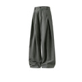 Pleated Wide Leg Casual Pants
