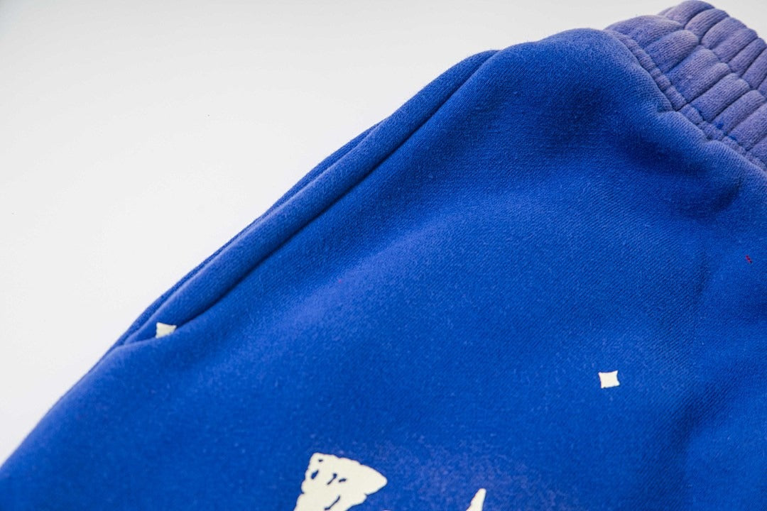 Hellstar Washed Fleece Graphic Sweatpants (Blue)