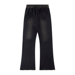 Hellstar Fleece Washed Graphic Sweatpants (Black)