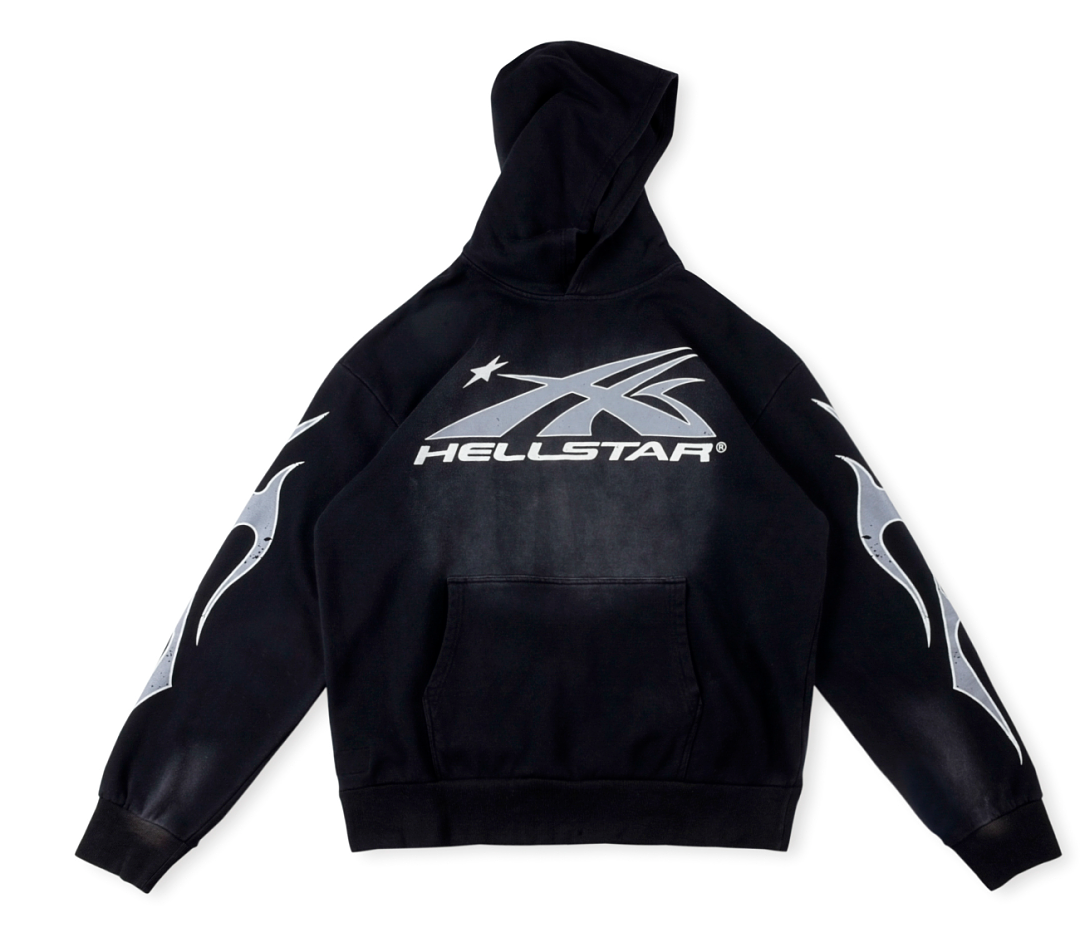 HELLSTAR Future Flame Vintage Wash Hoodie