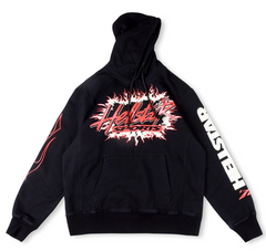 HELLSTAR Records Flame Graphic Heavyweight Hoodie