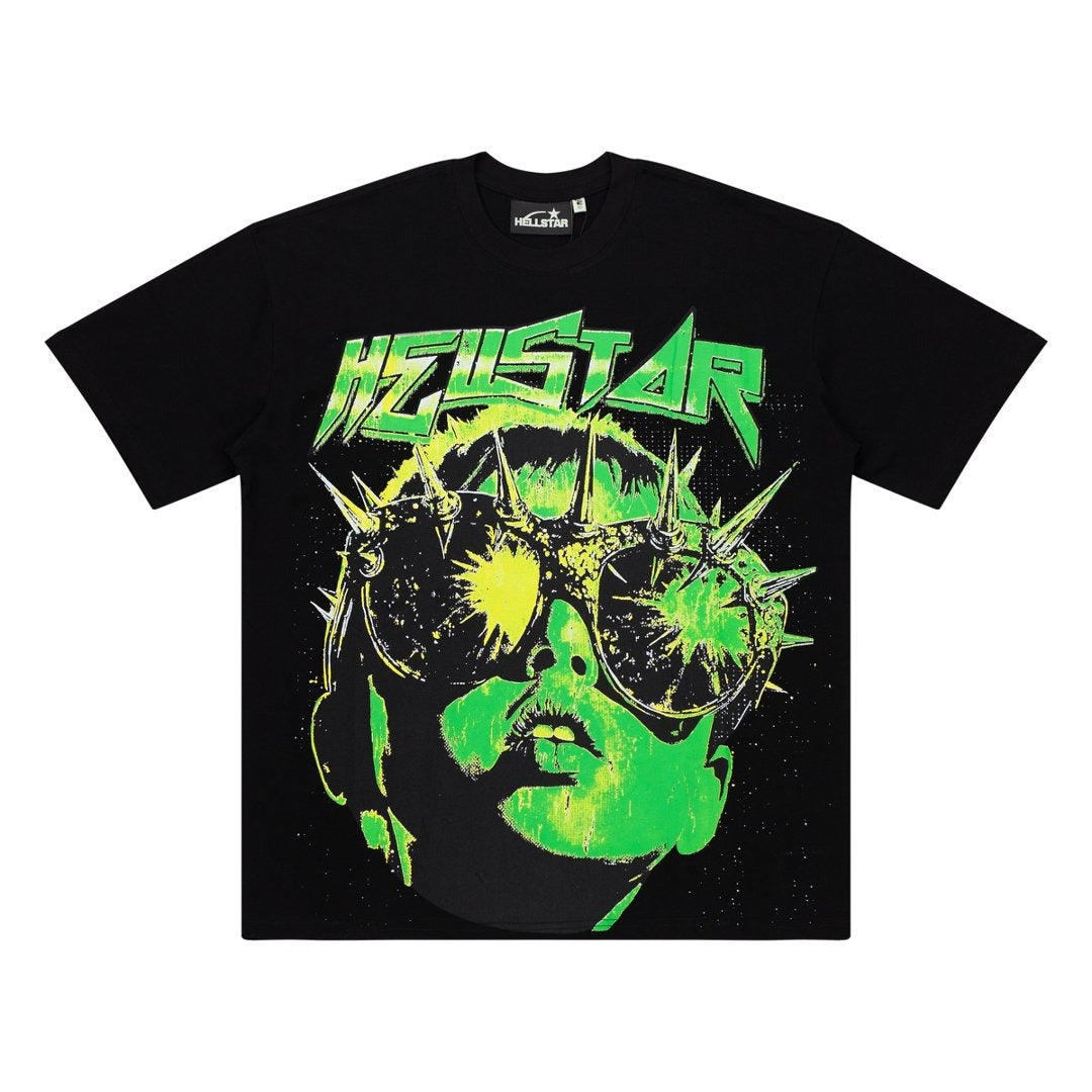 Hellstar Studios Globe Graphic Oversized T-Shirt - Black