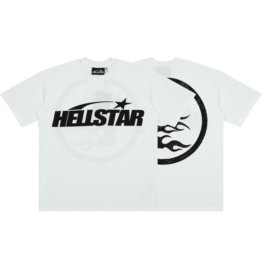 Hellstar Studios Large Logo Graphic Oversized Cotton T-Shirt - White