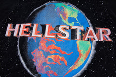 Hellstar Earth Graphic Washed Black T-Shirt