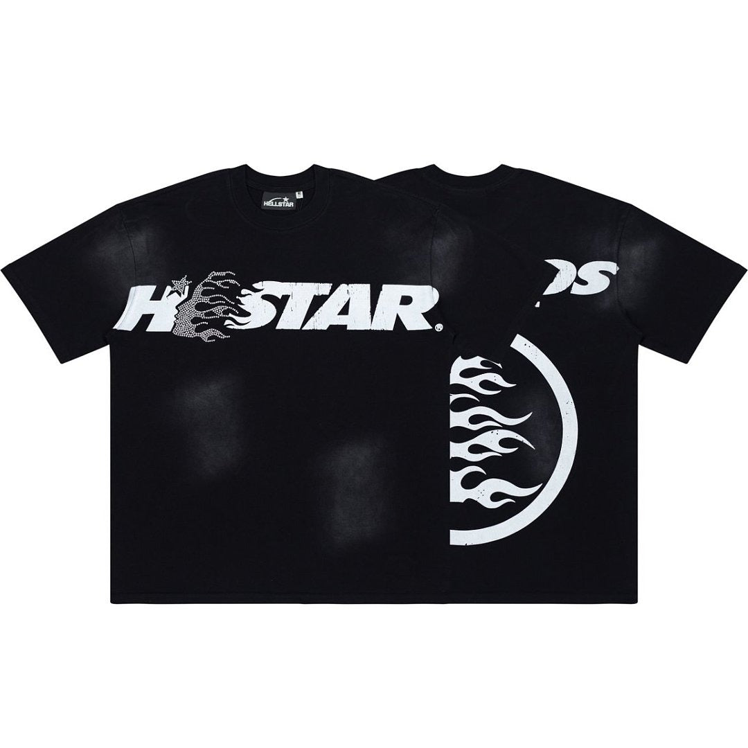 Hellstar Studios "Family" Rhinestone Graphic Oversized T-Shirt