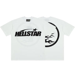 Hellstar Studios Large Logo Graphic Oversized Cotton T-Shirt - White