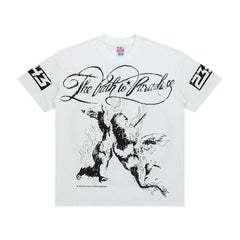 Hellstar Path to Paradise Graphic Oversized T-Shirt - Streetwear Washed Black