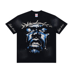 Hellstar Luke 1941  Vintage T-Shirt - Washed Black
