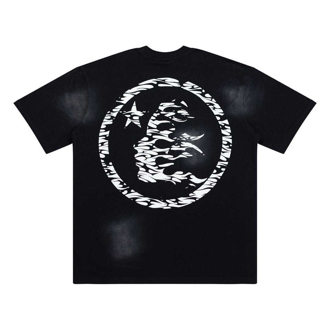 Hellstar Records Camo Graphic Cotton T-Shirt