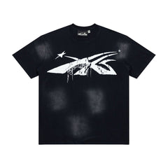Hellstar Distressed Rip & Fray Vintage Washed Graphic T-Shirt
