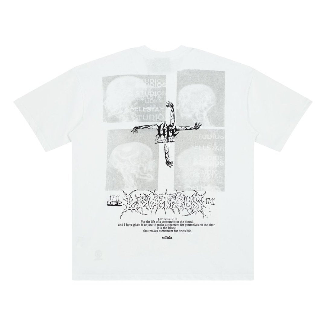 Hellstar Studios Large Logo Vintage Washed Oversized T-Shirt