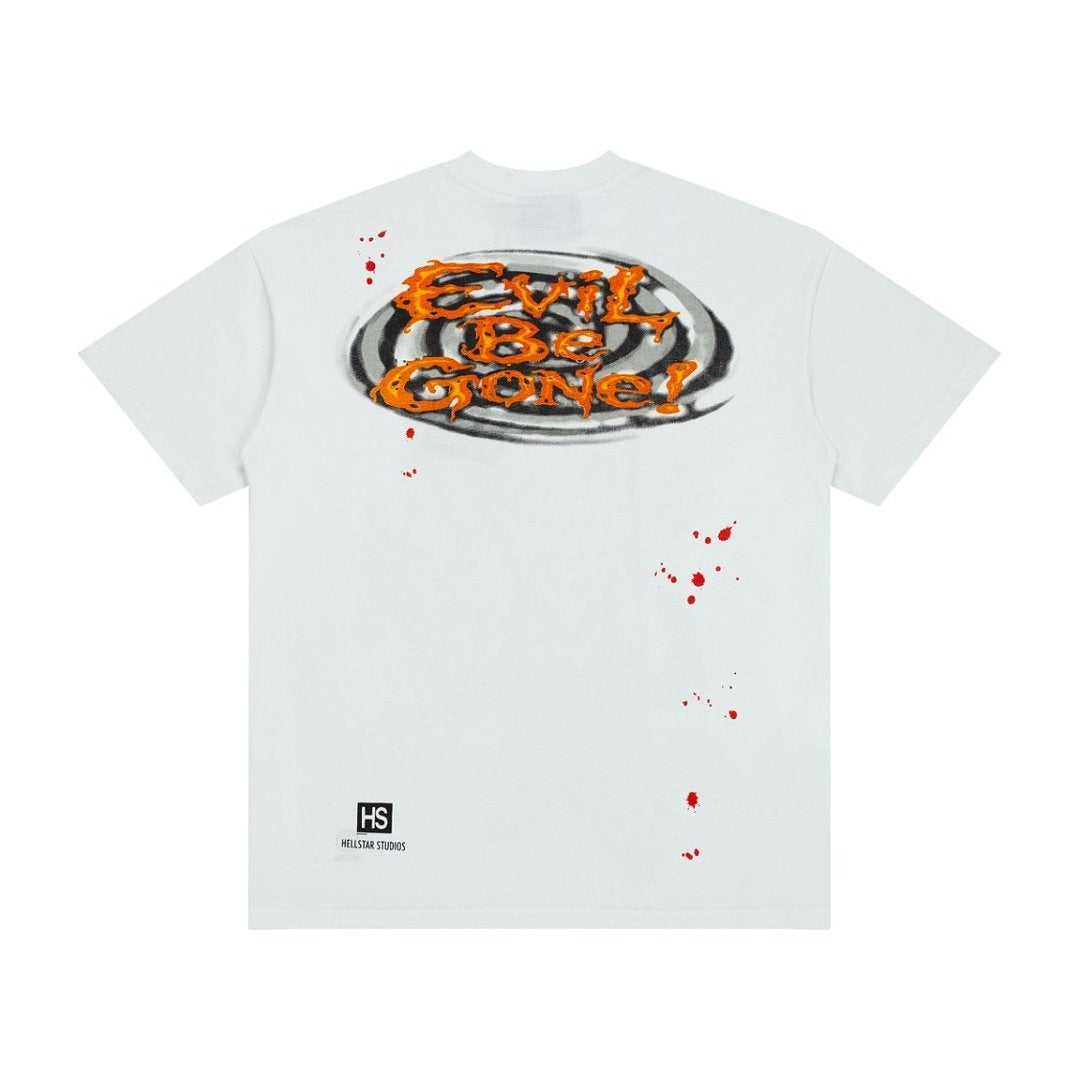 Hellstar Hand Eye Graphic Oversized T-Shirt - Off White
