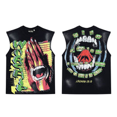 Hellstar Vintage Washed Praying Hands Graphic Tank Top