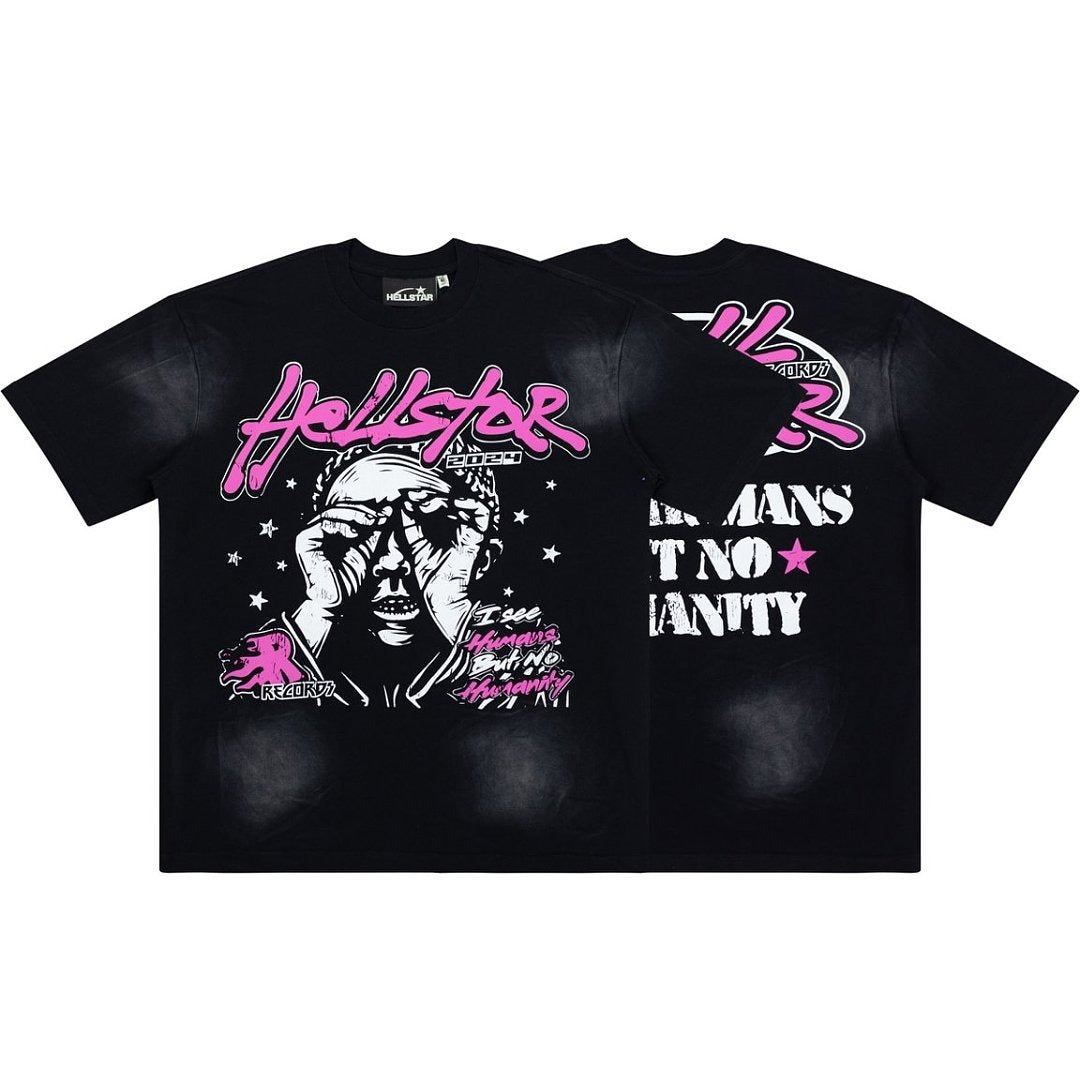 Hellstar Studios "FOR THE SUN" Graphic Oversized T-Shirt - Black