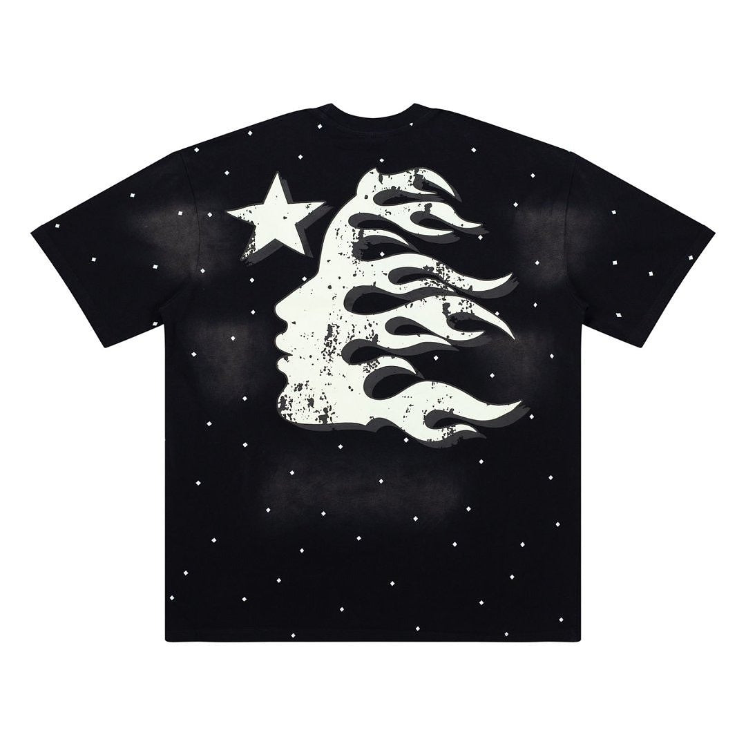 Hellstar Studios Large Logo Graphic Oversized T-Shirt - Black