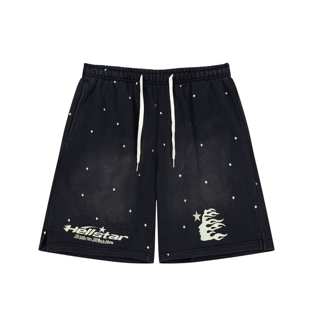 Hellstar Vintage Wash Star Graphic Sweatshorts