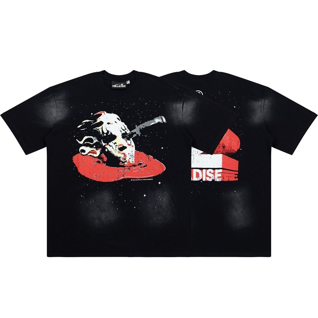 Hellstar Studios Halloween Skull Graphic Oversized Cotton T-Shirt