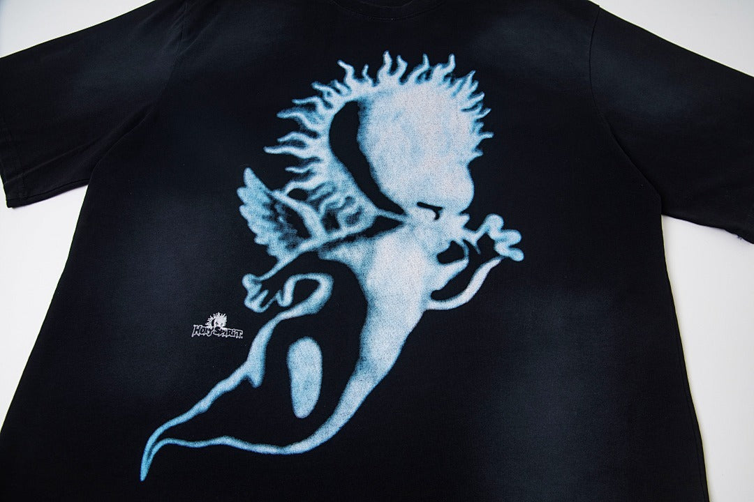 Hellstar Washed Black Graphic T-Shirt