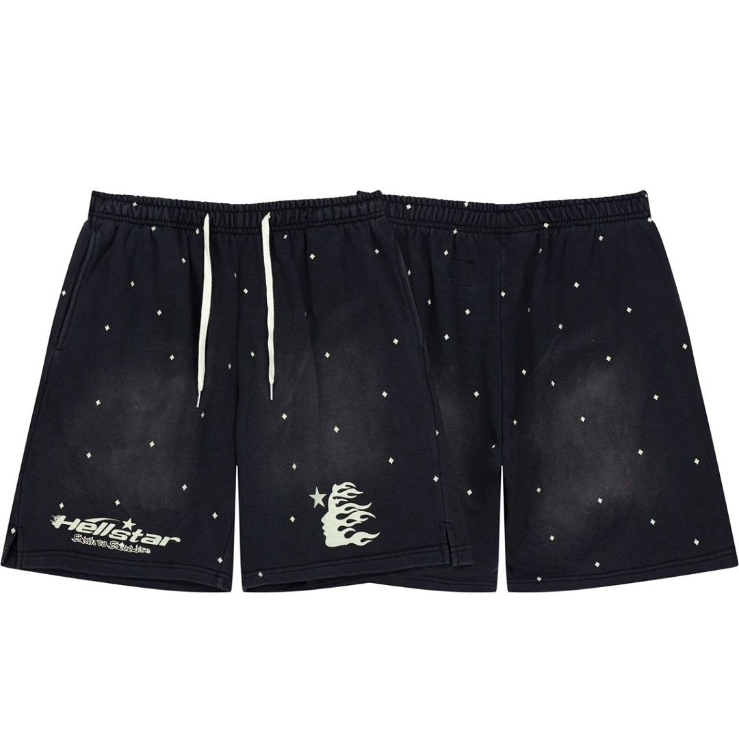 Hellstar Vintage Wash Star Graphic Sweatshorts