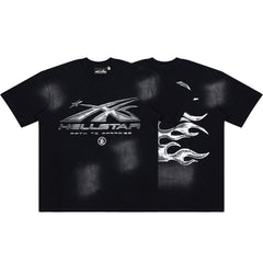 Hellstar Sports Graphic Logo Oversized Cotton T-Shirt