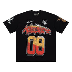 Hellstar Studios RECORDS Graphic Oversized Cotton T-Shirt