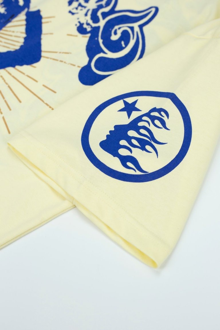 Hellstar Studios Yoga Large Logo Graphic Oversized T-Shirt
