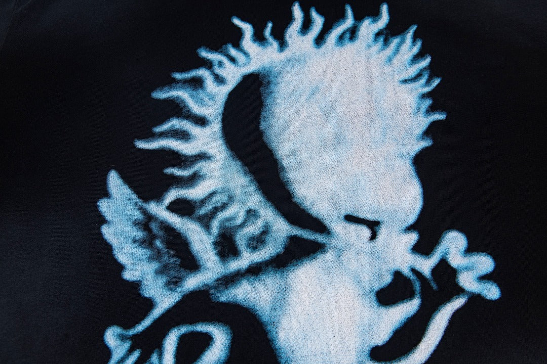 Hellstar Washed Black Graphic T-Shirt