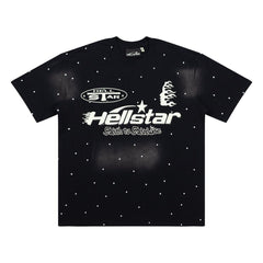 Hellstar Studios Large Logo Graphic Oversized T-Shirt - Black