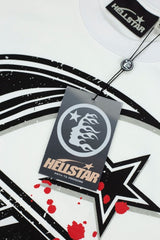 Hellstar Splatter Star Big H Graphic Oversized T-Shirt