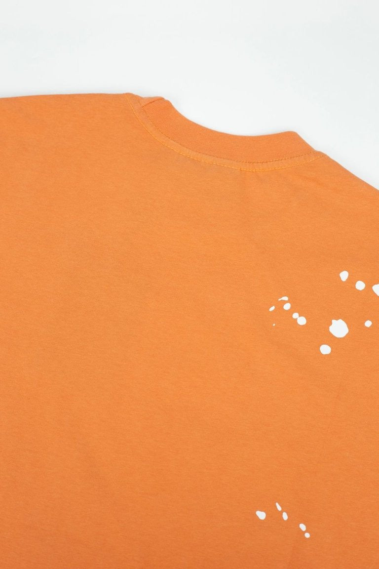 Hellstar Star Logo Graphic Oversized T-Shirt - Vibrant Orange