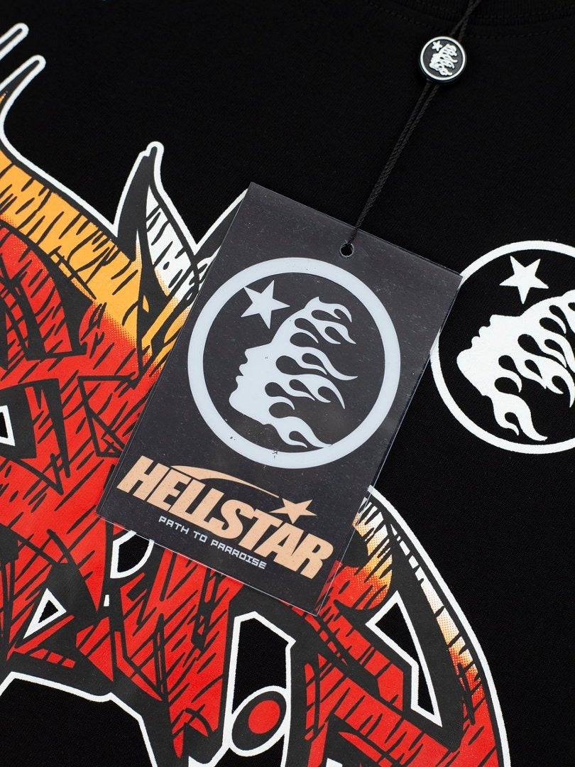Hellstar Studios RECORDS Graphic Oversized Cotton T-Shirt